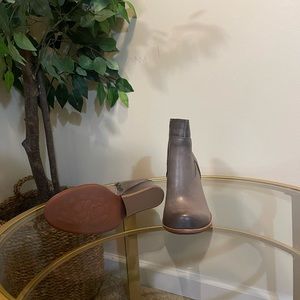 Grey booties by Kork-Ease